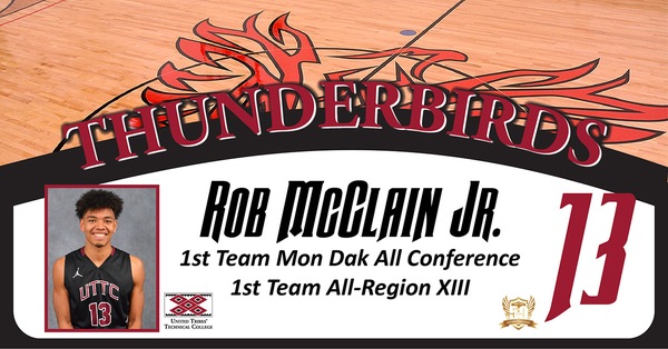 United Tribes Rob McClain Jr. Named 1st Team All Conference and All Region