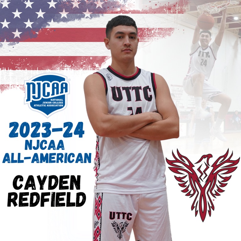 United Tribes Cayden Redfield Named NJCAA All-American
